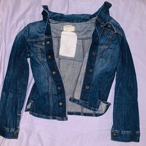 Current Elliott Size 1 small. Dark denim button up